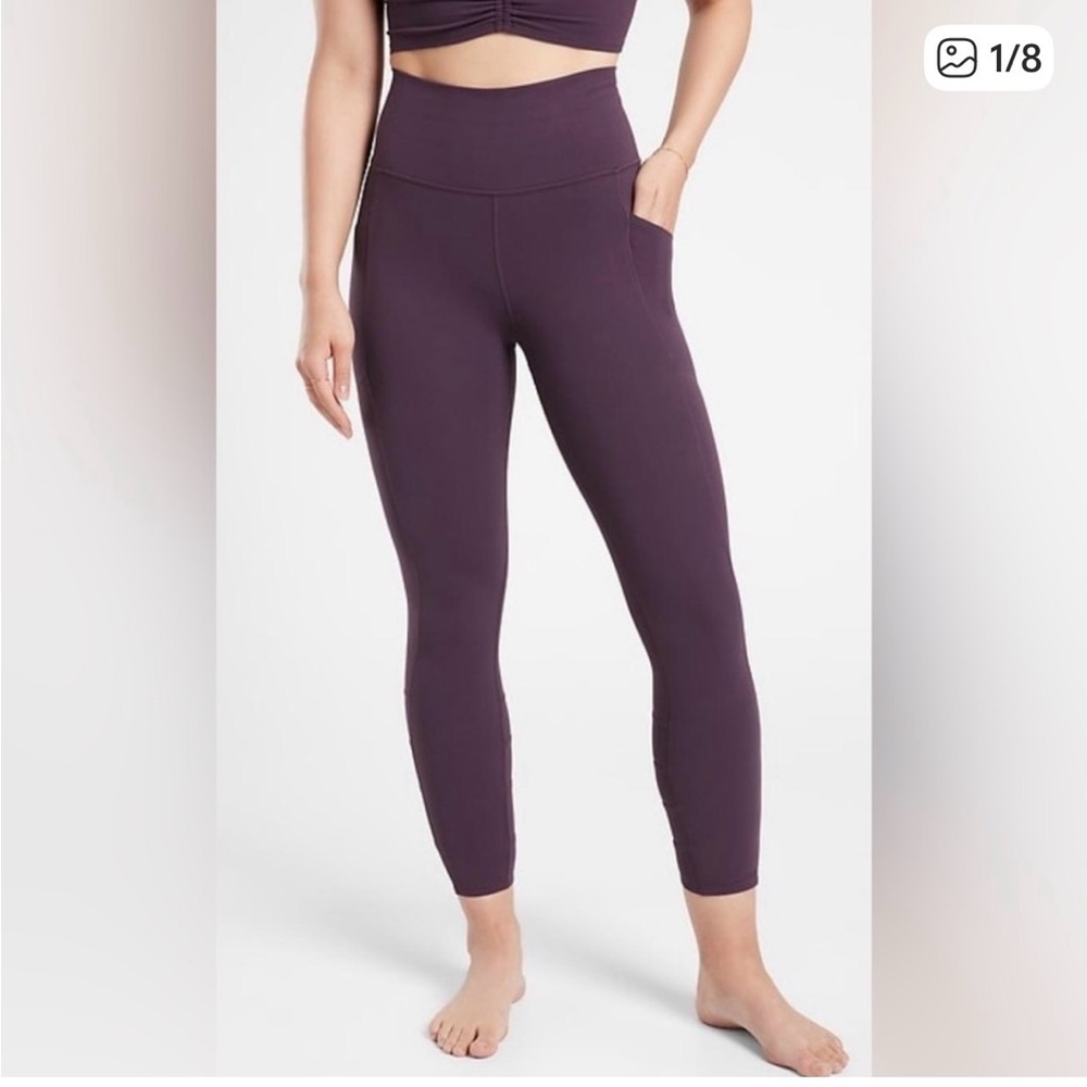 Athleta Salutation Plum Purple Leggings XXS